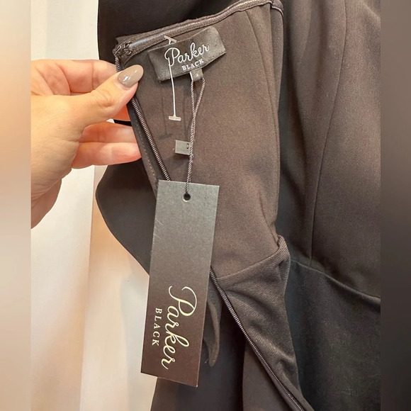 Parker Black Label Bloomingdale’s Off The Shoulder Formal Cocktail Dress Size 2 - Picture 8 of 13